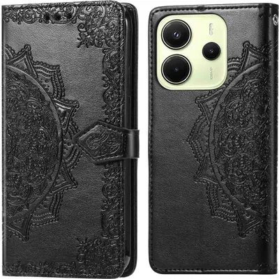 Produktbild von imoshion Mandala Klapphülle Xiaomi Redmi Note 14 (4G) - Schwarz