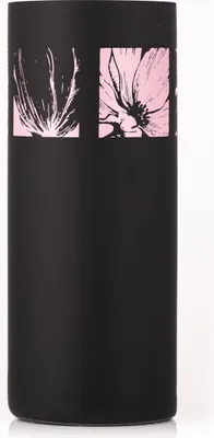 Produktbild von Vase Kristallvase Beauty rosa schwarz matt Blumenvase 260 mm Kristallvase Bohemia Crystalex