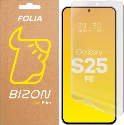 Produktbild von Matte Folie für Galaxy S25 FE, Bizon Glass Film Sun, 1 Stück