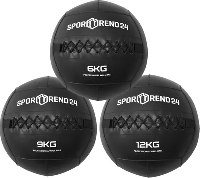 Produktbild von Wall Ball 6kg + 9kg + 12kg | Gewichtsball Trainingsball Fitness Stationstraining Krafttraining