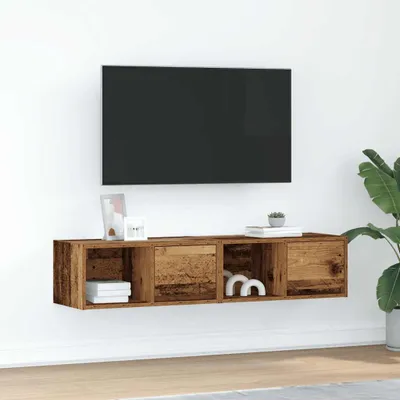 Obrázok produktu pre vidaXL TV skrinky 2 ks. Vzhľad regenerovaného dreva 60x31x25,5 cm materiál na báze dreva