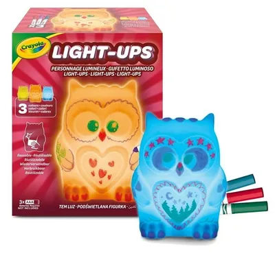 Zdjęcie produktu dla Crayola – zabawka „Świetlisty sowa” do kreatywnego malowania i rysowania