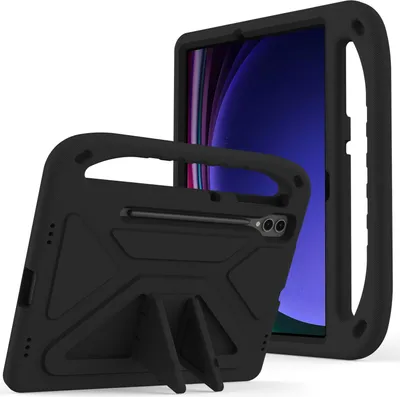 Obrázek produktu pro Ochranné pouzdro pro Samsung Galaxy Tab S10+ / Tab S10 Plus 12,4", lehké dětské pouzdro z EVA s držadlem a stojánkem Černý