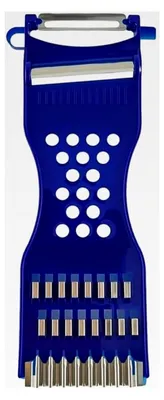 Produktbild von 6-in-1 Multifunktionshobel aus Edelstahl, Julienneschneider, praktischer Schäler, Gemüseschneider, geeignet für Obst und Gemüse in der Küche