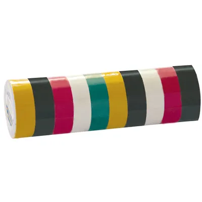 Immagine prodotto di 10 rotoli di nastro isolante colorato, 1,13x19mm x 10m