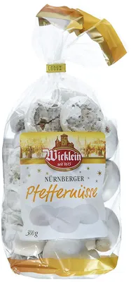 Obrázek produktu pro Wicklein pikantní pepřové oříšky s bílou cukrovou polevou 300g balení po 5 kusech