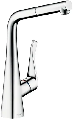 Produktbild von Hansgrohe Metris Spültischmischer Chrom mit Ausziehauslauf