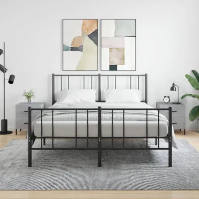 Produktbild von vidaXL Nachttische 2 Stk. Betongrau 40x35x47,5 cm Holzwerkstoff - Nachttisch - Nachttische - Schrank - Nachtschrank