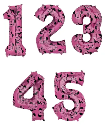 Image de Minnie Mouse Numéro 4 Ballon de baudruche 66 cm