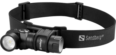 Produktbild von Sandberg 421-35, Stirnband-Taschenlampe, Schwarz, Aluminium, IP44, LED, 25 lm