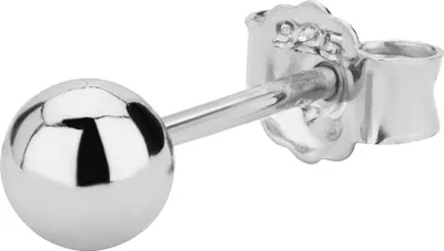 Produktbild von Single 4mm Kugel Ohrstecker 925 Sterlingsilber Ohrschmuck Ohrringe Stecker 5565