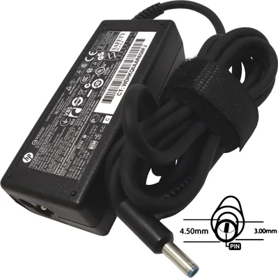 Zdjęcie produktu dla Zasilacz 65W, 19.5V 4.5x3.0mm, oryginalny HP