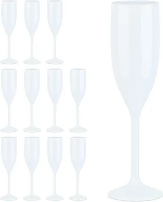 Image de Lot de 12 coupes à champagne en plastique RD35430