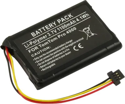 Productafbeelding van Avizar, TomTom Pro 4000 GPS-accu, 3,7 V, 1100 mAh, lithium-polymeer, zwart