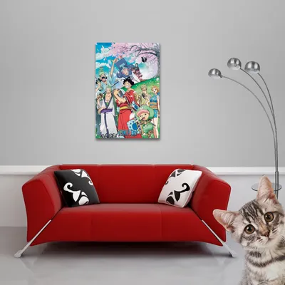 Image de One Piece - Poster - Wano + 1 paquet de tesa Powerstrips® - contenu 20 pièces
