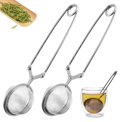 Teesieb 2er-Pack, feinmaschig, Edelstahl, für Tasse & Kanne