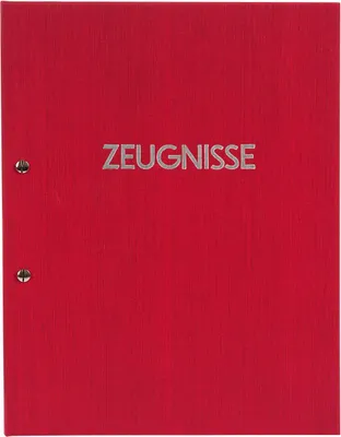 Obrázok produktu pre Zeugnismappe Farby rot