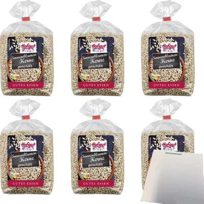 Produktbild von Hofgut Sonnenblumenkerne VPE (6x500g Beutel) + usy Block