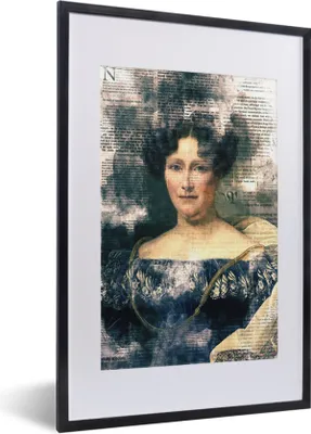 Produktbild von MuchoWow® MuchoWow® Gerahmtes Poster Johanna Henriette Engelen - Dubois Drahonet - Zeitungsartikel 40x60 cm - Poster mit zchwarzem Bilderrahmen - Poster in Rahmen