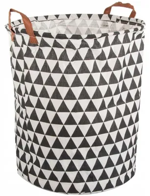 Image de Verk 01939_T Panier à jouets, linge, noir et blanc