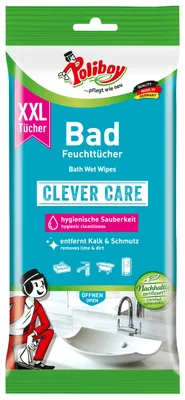 Produktbild von Poliboy Reinigungstücher Bad XXL - Inhalt 24 Stück, Reinigung Pflege