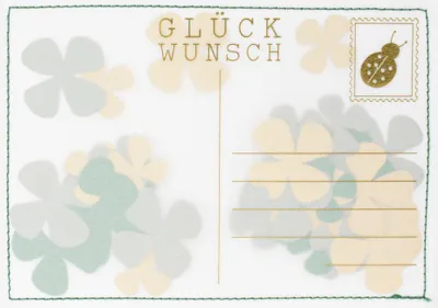 Produktbild von Karte Konfettipost "Glückwunsch"