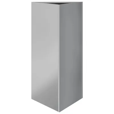 Productafbeelding van Plantenbak driehoek 40x34,5x75 cm gegalvaniseerd staal