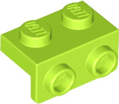 Obrázok produktu pre LEGO: 20x Winkelplatte Limettengrün 1x2 / 1x2