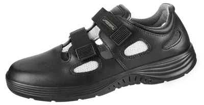 Produktbild von Abeba Sicherheitsschuhe x-light S1 Sandale schwarz CE SRC