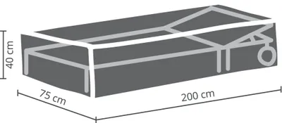 Immagine prodotto di Borsa portaoggetti per cuscini di seduta Atlantis 200 x 75 x 40 cm