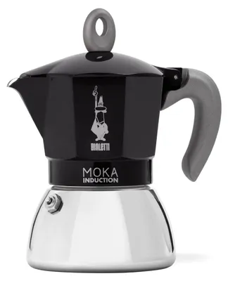 Immagine prodotto di Bialetti - Moka Induction, caffettiera moka, adatta a tutti i tipi di fornelli, 6 tazze di caffè espresso (270 ml), nera