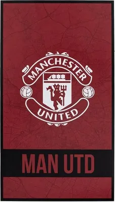 Image de Manchester United FC - Serviette de bain "Identity" BS4627 (Taille unique) (Rouge/Blanc/Noir)