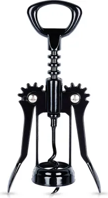 Produktbild von Vilde | Korkenzieher - Metall - Schwarz - 16 cm - Professioneller Korkenzieher - Ideal für Weinliebhaber
