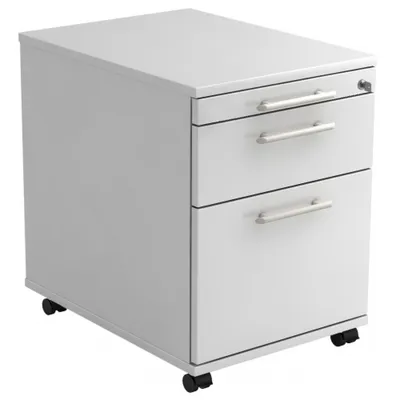 Produktbild von SIGNA AC20 RE - Rollcontainer Weiß mit Hängeregistratur Relinggriff Kunststoff