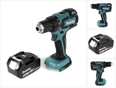 Immagine prodotto di Makita DDF 459 M1 Trapano avvitatore a batteria 18V 45Nm + 1x Batteria 4,0 Ah - senza caricatore