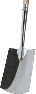 Produktbild von Idealspaten Gärtnerspaten Edelstahl Gr. 2 T-Stiel Trittschutz