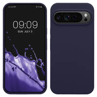 Produktbild von kwmobile Handyhülle für Google Pixel 9 Pro XL Hülle, für Pixel 9 Pro XL Case - Hülle Silikon - kabelloses Laden - Deep Ocean
