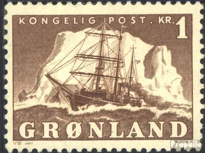 Produktbild von Briefmarken Dänemark - Grönland 1950 Mi 35 postfrisch Freimarken