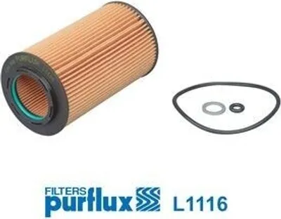 Produktbild von Ölfilter PURFLUX L1116 Filtereinsatz für KIA SORENTO I (JC) für HYUNDAI SONATA V (NF)