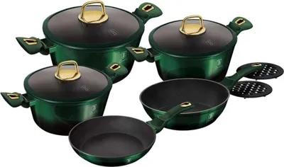Image de Berlinger Haus pots 10 pieces Metallic Emerald BH6065