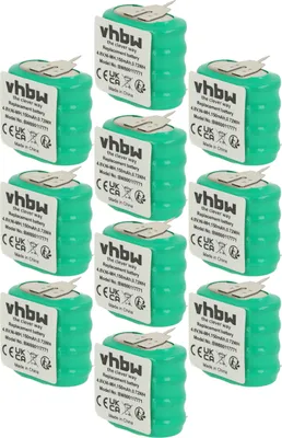 Produktbild von vhbw 10x NiMH Ersatz Knopfzellen-Akku (150 mAh, 4,8 V, NiMH)