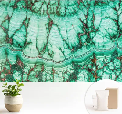 Obrázek produktu pro Samolepicí fototapeta – 104 x 70 cm – tapeta – nástěnná tapeta – nástěnné obrazy – samolepicí fólie – dekorativní fólie – tapetová fólie – stěna – dekorace – obývací pokoj – zelené vzory