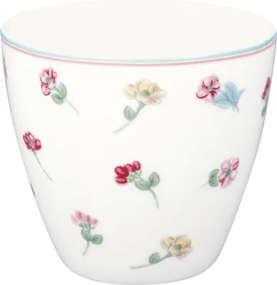 Produktbild von Greengate Lianca Latte Cup white 0,35l