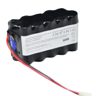 Produktbild von Batteriepack Alkaline mit Varta Industrial Pro Zellen - 15V 2970mAh F2x5 Mignon (AA) mit 150mm Kabel und Stecker – komaptibel zu ACO Quatrix K V 3.0