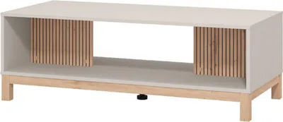 Image de Léguzzano - Table basse, 121x55x41h cm Beige, avec Pieds