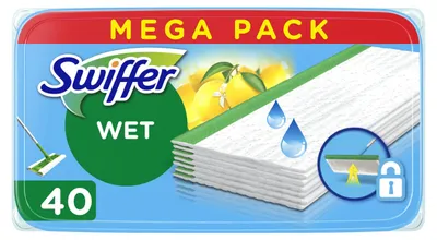 Obrázek produktu pro Čisticí utěrky s vůní citronu pro Swiffer, 40 kusů