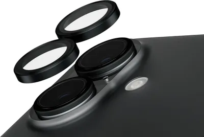 Obrázok produktu pre PanzerGlass SAFE. by ® Camera Lens Protector Black iPhone 16 | 16 Plus, Apple, Apple - iPhone 16, Apple - iPhone 16 Plus, Suché aplikovanie, Odolné proti poškriabaniu, Odolný proti nárazom, Čierna, 1 kusov