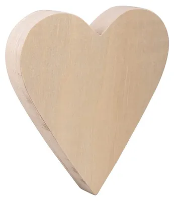 Holzherz FSC natur 20 x 18,5 x 2,7 cm mehrfarbig
