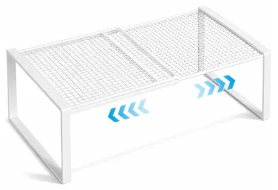 Produktbild von Omgoods – Verstellbare Einlegeböden für Schränke, ausziehbare Regalböden, 27-38 cm