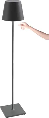 Immagine prodotto di Lampada a led Poldina Pro XXL Grigio Scuro ricaricabile e dimmerabile 150cm con batteria fino a 12 ore